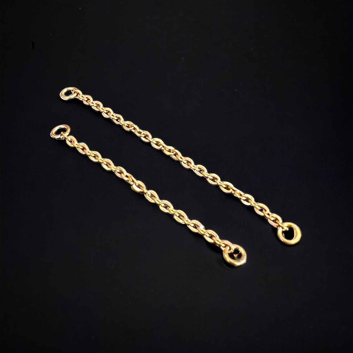 chaine pour bijoux piercing en titane gold  - piercing oreille