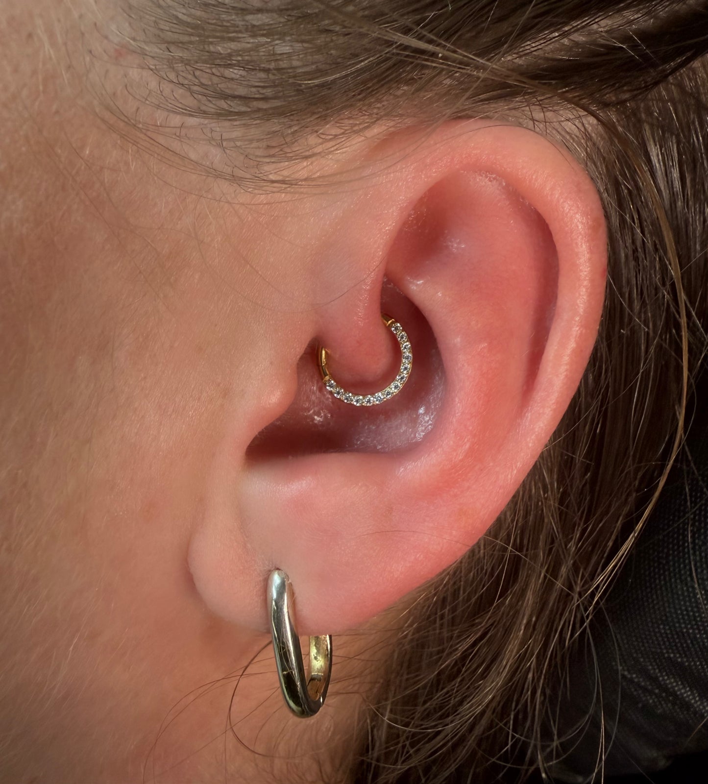 Anneau Strass sur l'avant