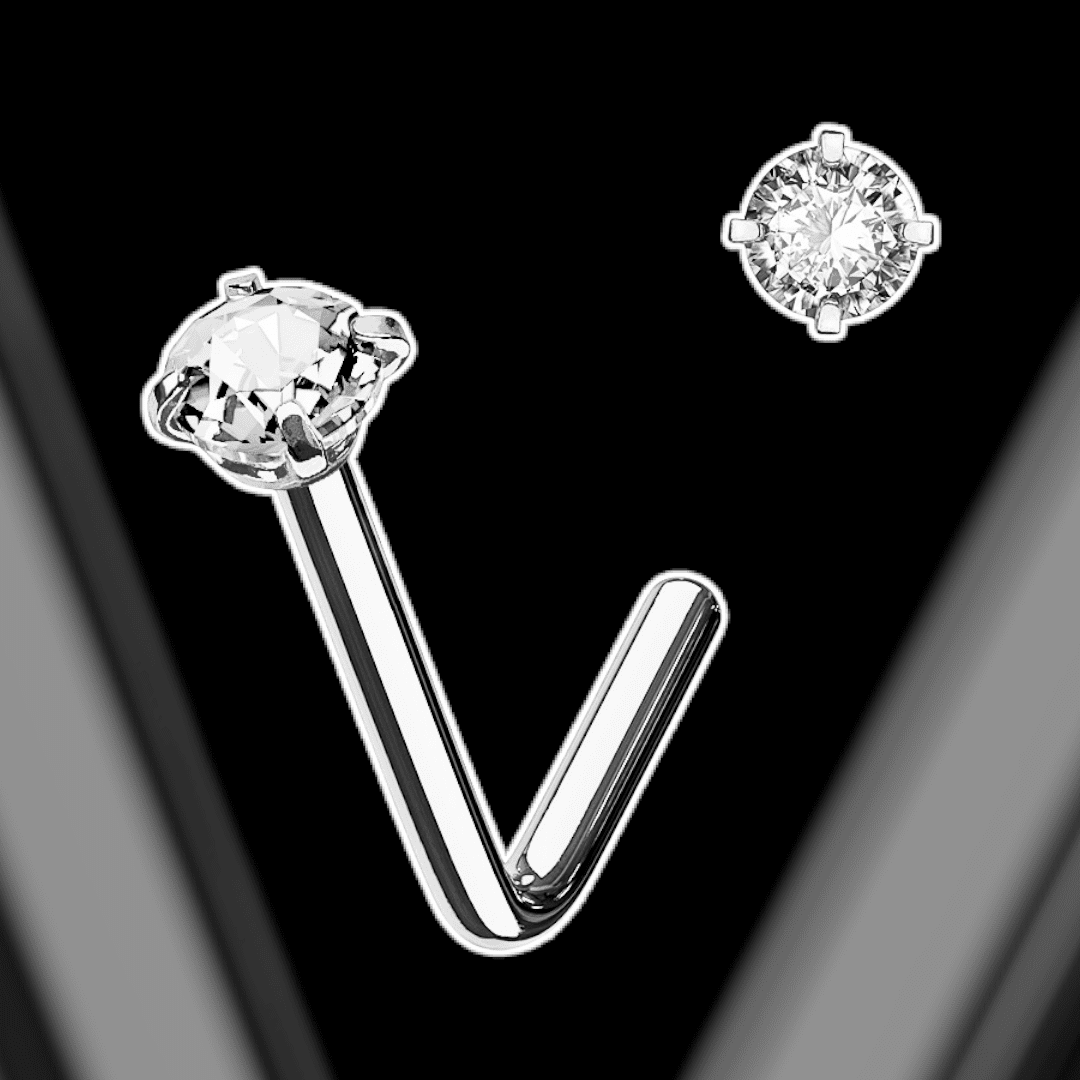 bijoux piercing titane costeel bijoux oreille argent strass nez stud narine