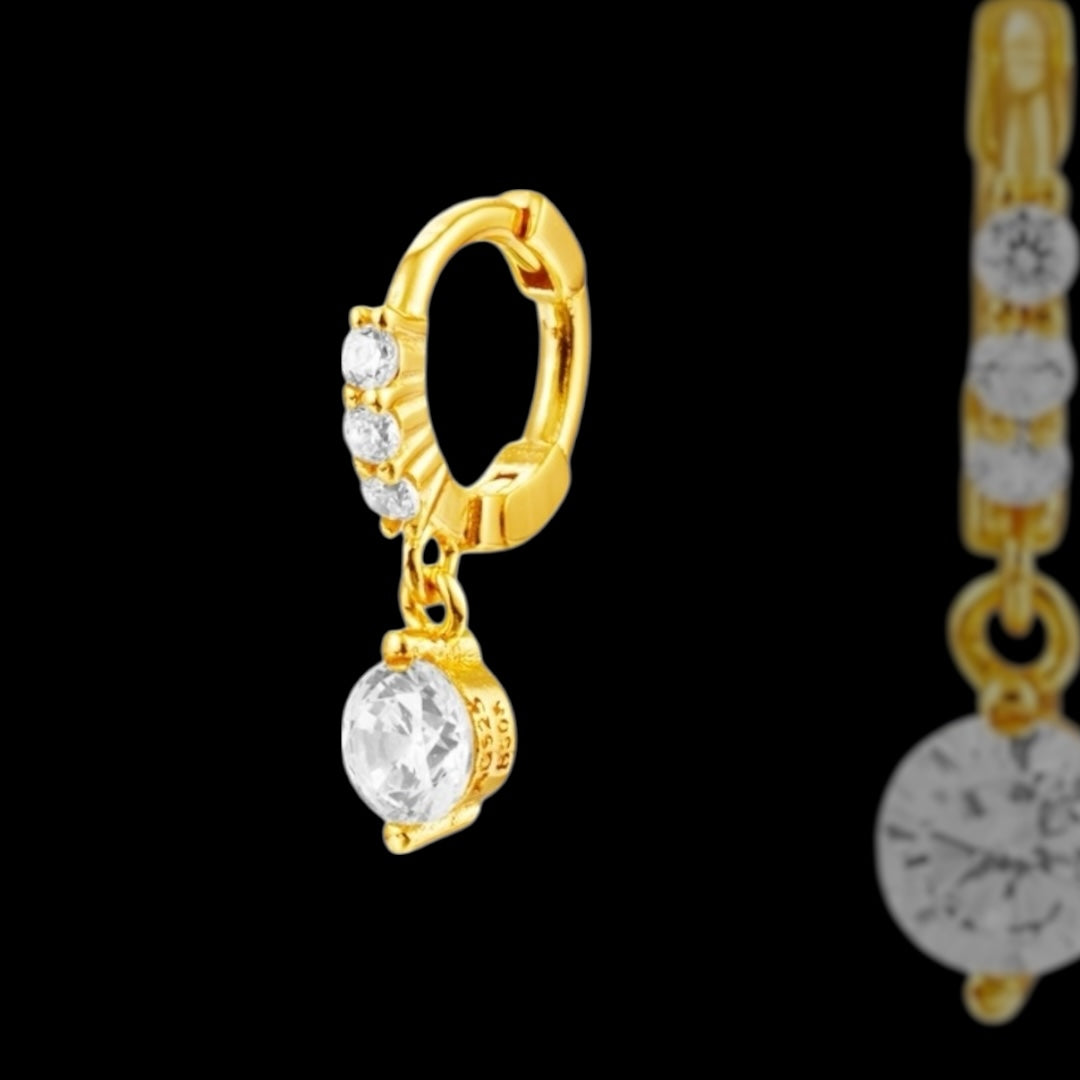 Anneau Strass Pampille