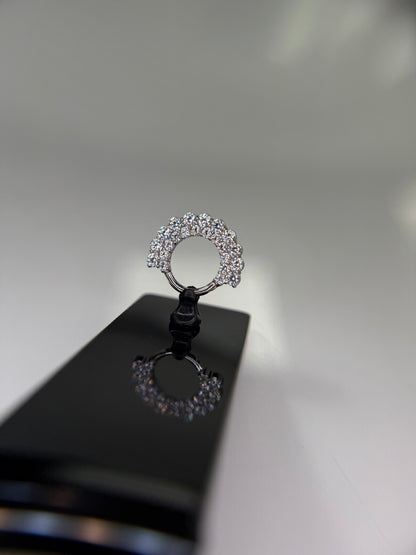Anneau Daith Gloria Strass