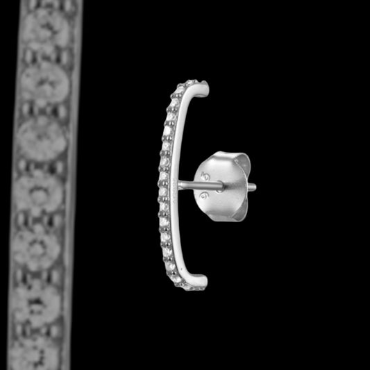 Boucle d'Oreille Barre Strass