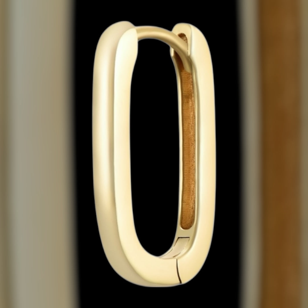 Boucle d'Oreille Rectangle