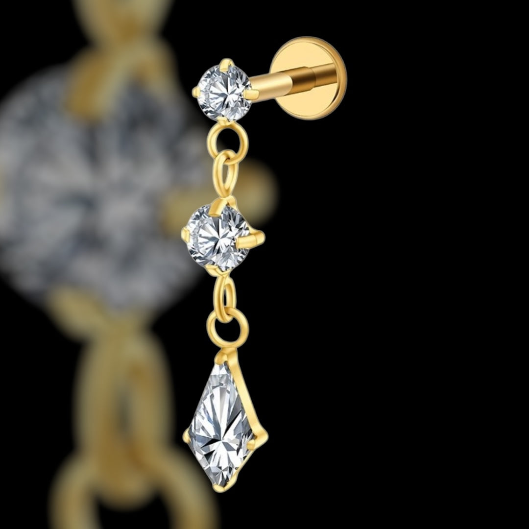 Labret Pampille Losange