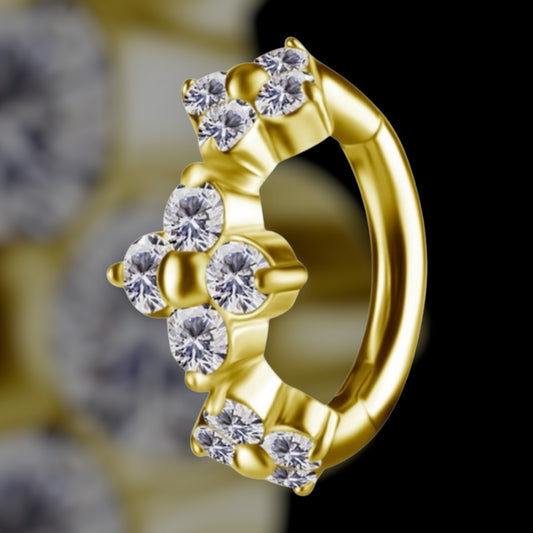 Anneau nombril Flora