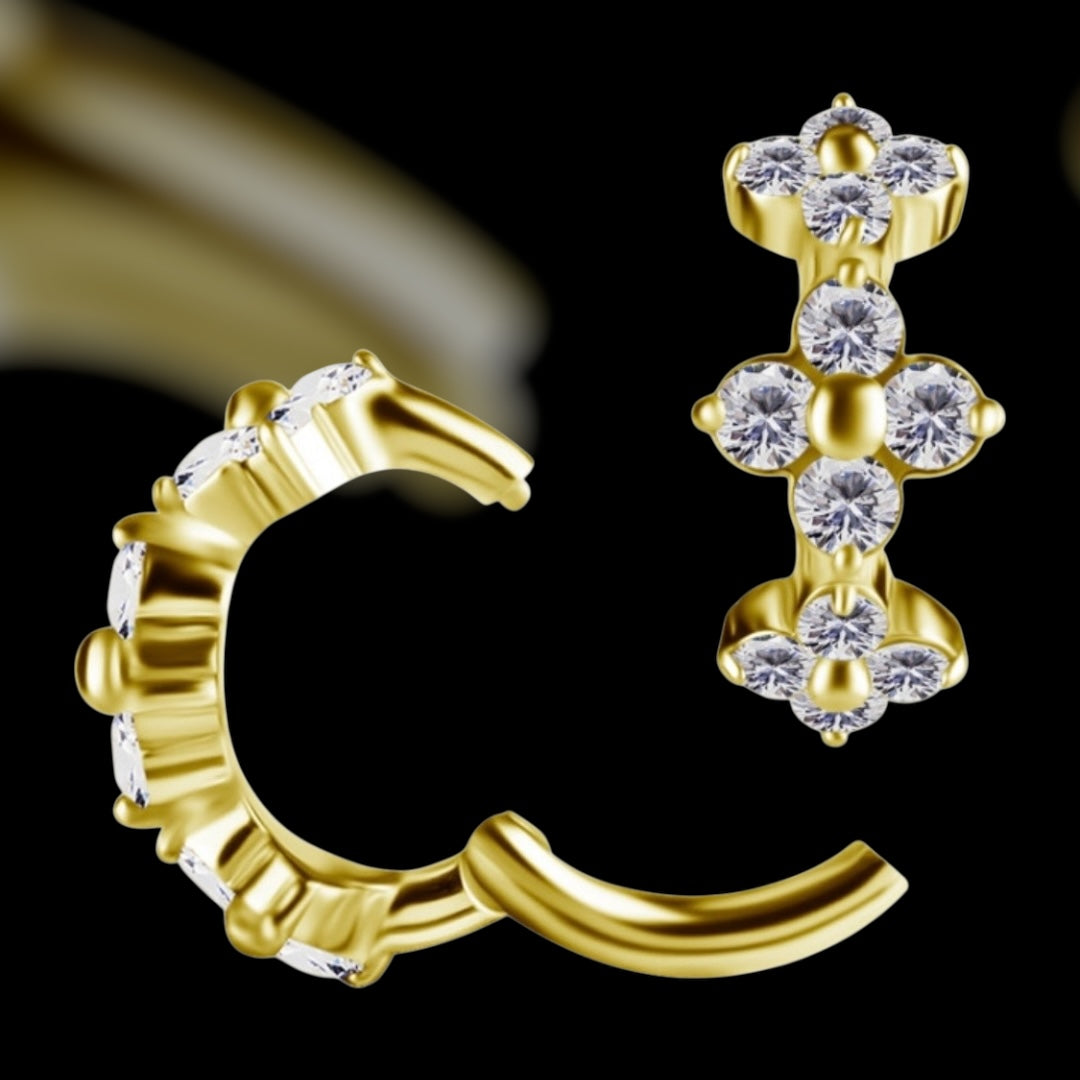 Anneau nombril Flora